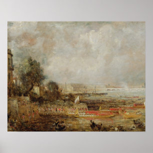 Poster Ouverture du pont Waterloo, vers 1829-1831 (pétrol