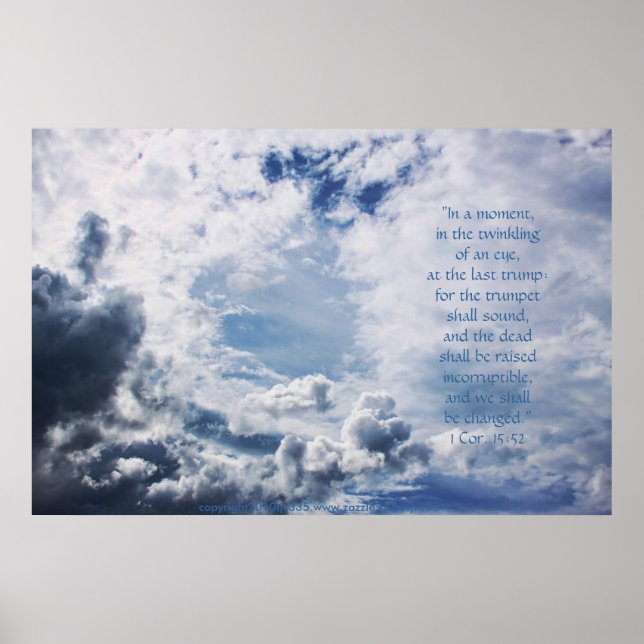 Poster Ouvrir le ciel Imprimer avec le verso de l'écritur (Devant)