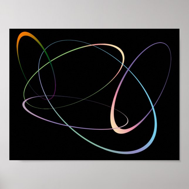 Poster Ovals par l'affiche de Fran Hogan (Devant)