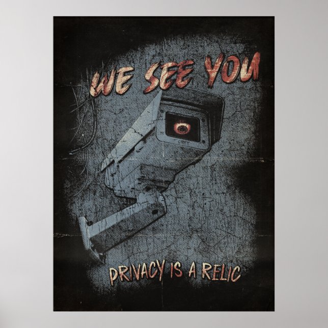 Poster Overlook - Techno-Dystopian Streetwear Design (Devant)