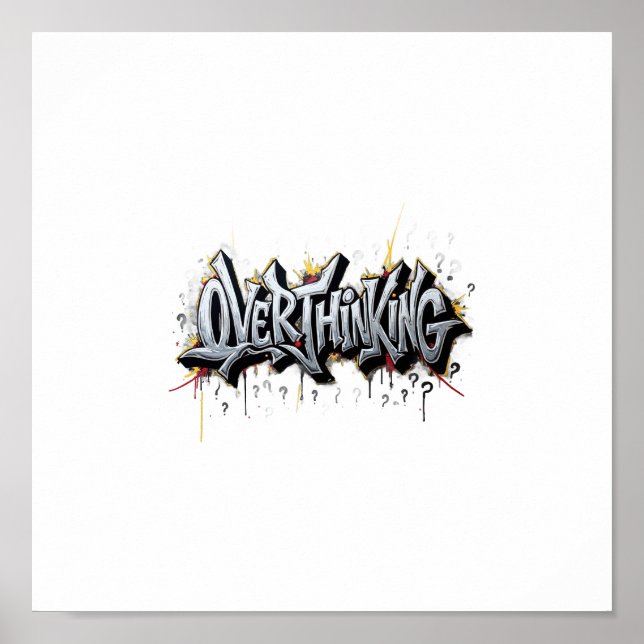 Poster Overthinking Chaos (Devant)