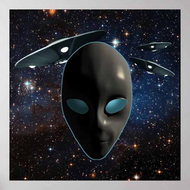 Poster OVNI et Aliens (Devant)