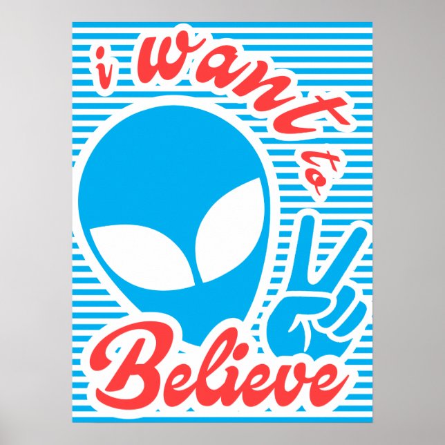 Poster OVNI, je veux croire, Alien (Devant)
