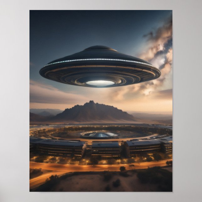 Poster OVNI mystérieux (Devant)
