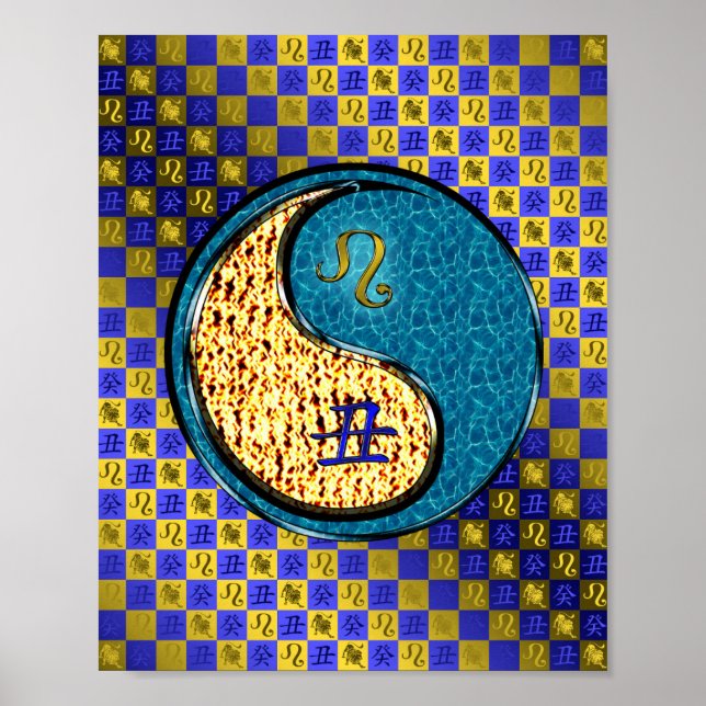 Poster Ox Leo & Eau (Devant)