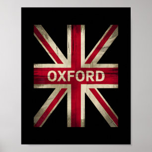 Poster Oxford Angleterre Grande-Bretagne Royaume-Uni Hist