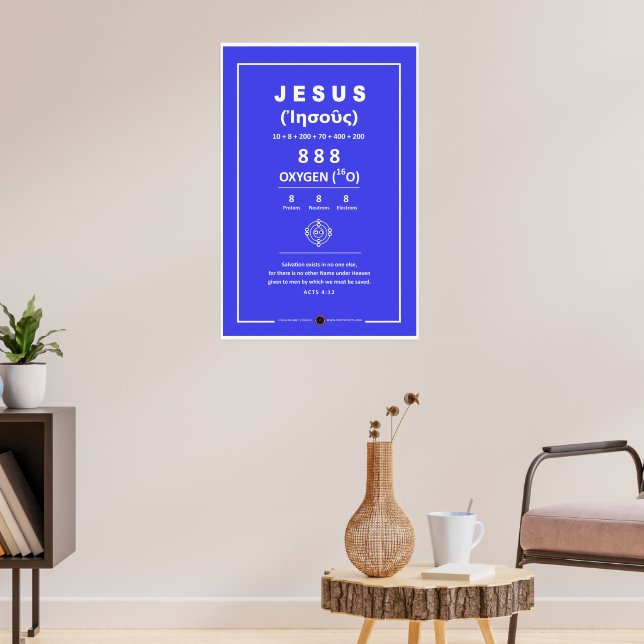 Poster Oxygène Jésus 888 (Salon 3)
