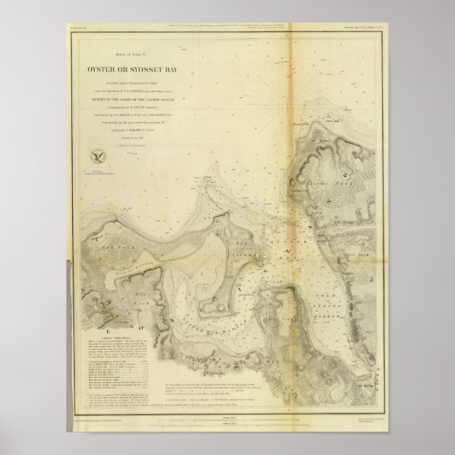 Poster Oyster ou Syosset Bay (Devant)