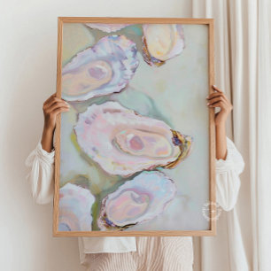 Poster Oysters Peinture Mur Imprimer Pastel