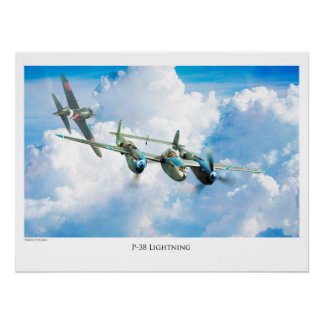 POSTER P-38稲妻