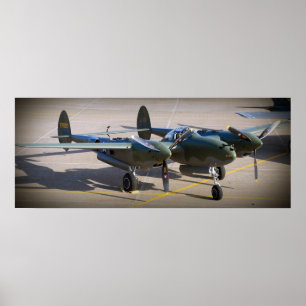 Poster P-38 Éclair