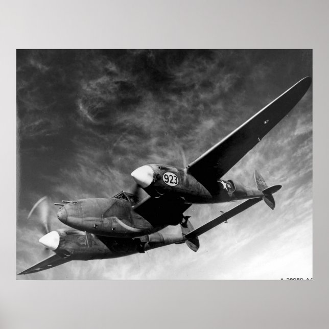 Poster P-38 Éclair (Devant)