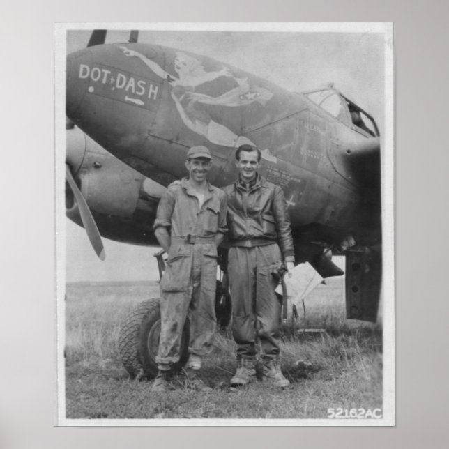 Poster P-38 Nez Art (Devant)