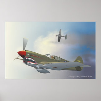 Poster P-40 Warhawks