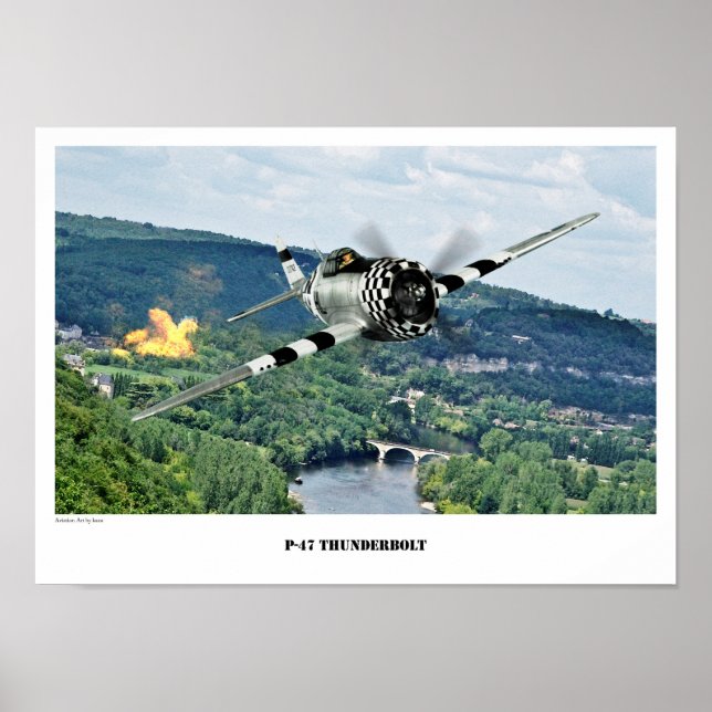 Poster P-47 Thunderbolt (Devant)