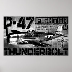 Poster P-47 Thunderbolt