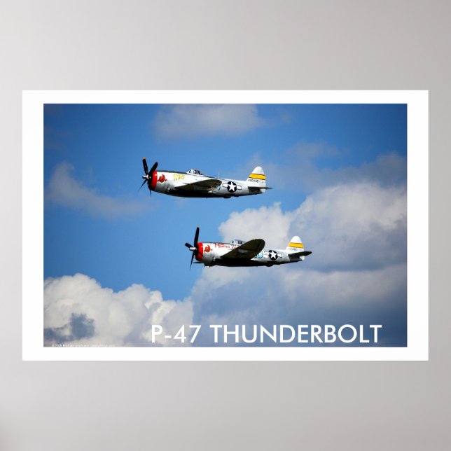 Poster P-47 THUNDERBOLT "Nice Jugs" (Devant)
