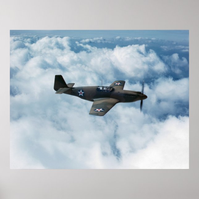 Poster P-51 Mustang (Devant)