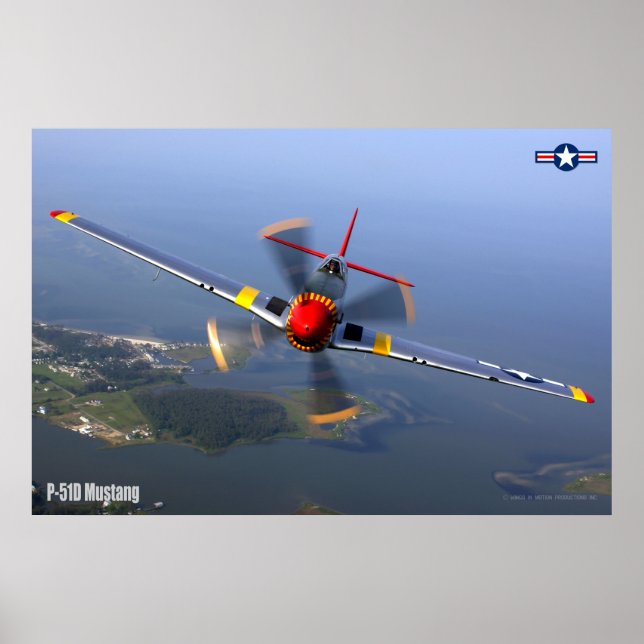 POSTER P-51D MUSTANG (Devant)