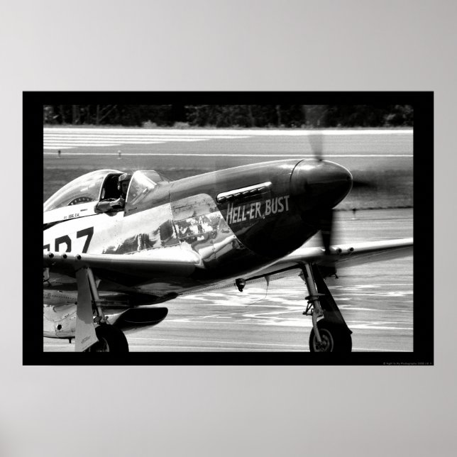 Poster P-51D Mustang - Poussière en enfer (Devant)