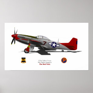 Poster P-51Dtuskegee