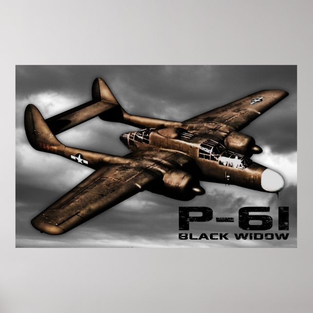 Poster P-61 Black Widow (Devant)