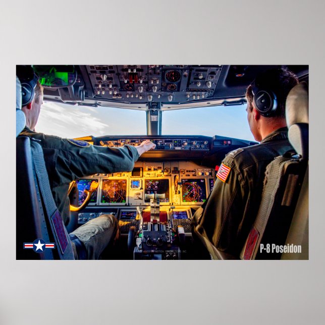 POSTER P-8 POSEIDON COCKPIT (Devant)