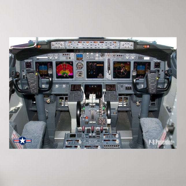 POSTER P-8 POSEIDON COCKPIT (Devant)
