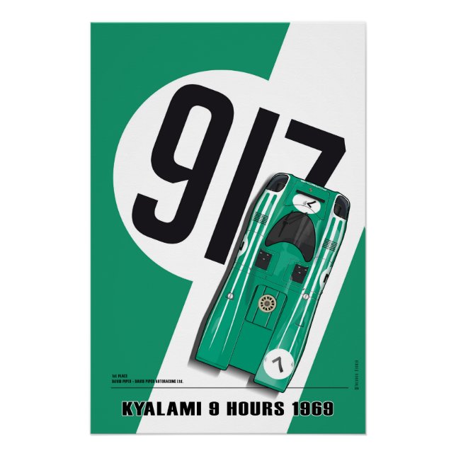 Poster P 917 David Piper Kyalami 1969 (Devant)