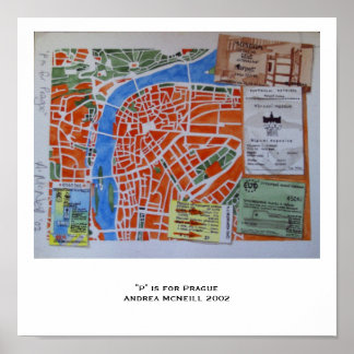 Poster "P" est pour Prague