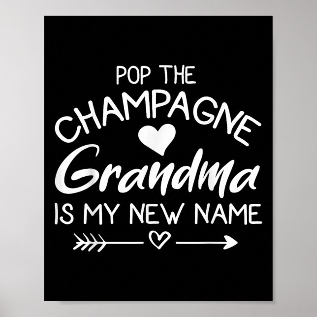 Poster P The Champagne Grandma Is My New Name  (Devant)