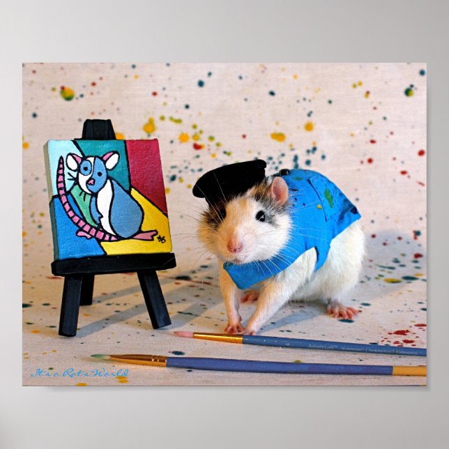 Poster Pablo Racasso - Peintre De Rat (Devant)