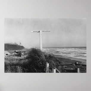 Poster Pacific Beach, WA - Signale Miles to China