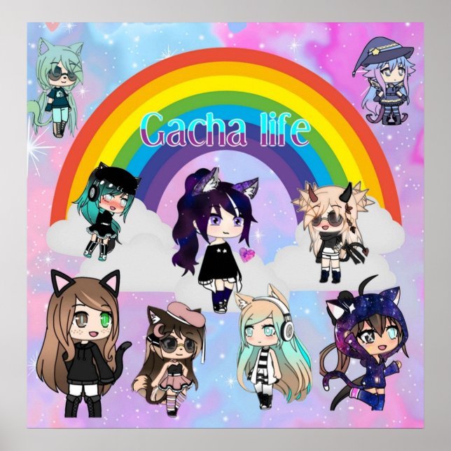 Poster pack d'animation gacha life (Devant)