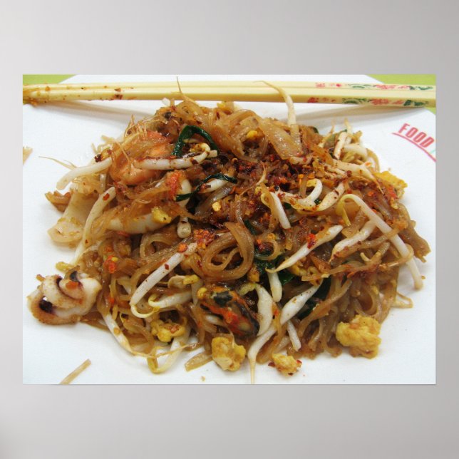 Poster Pad Thai [ผั ด ไ ท ย] Thailand Street Food (Devant)