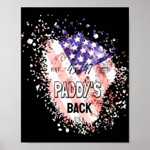 Poster Paddy's Back Funny Trump1