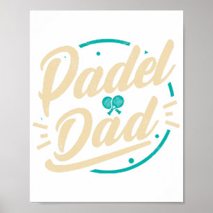 Poster Padel Papa Platform Tennis Paddleball Padel