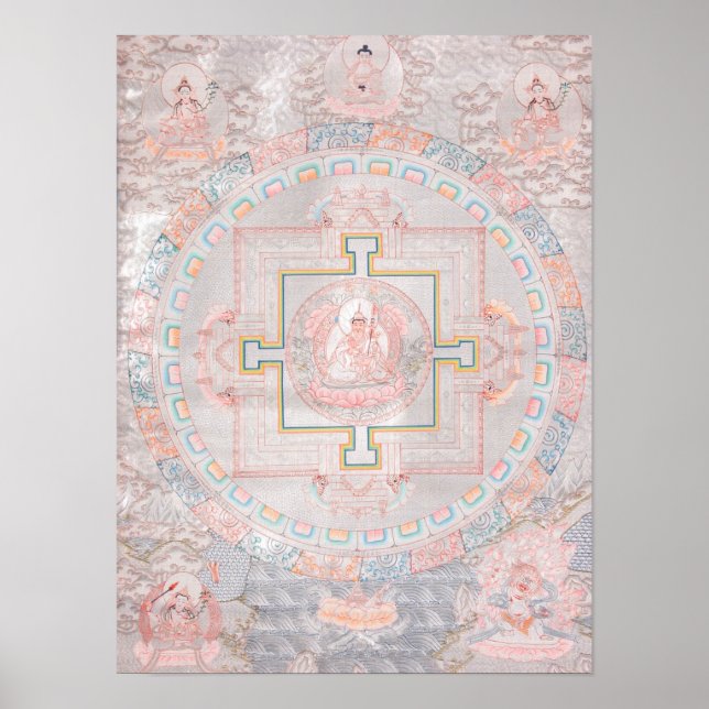 Poster Padmasambhava Mandala (Devant)