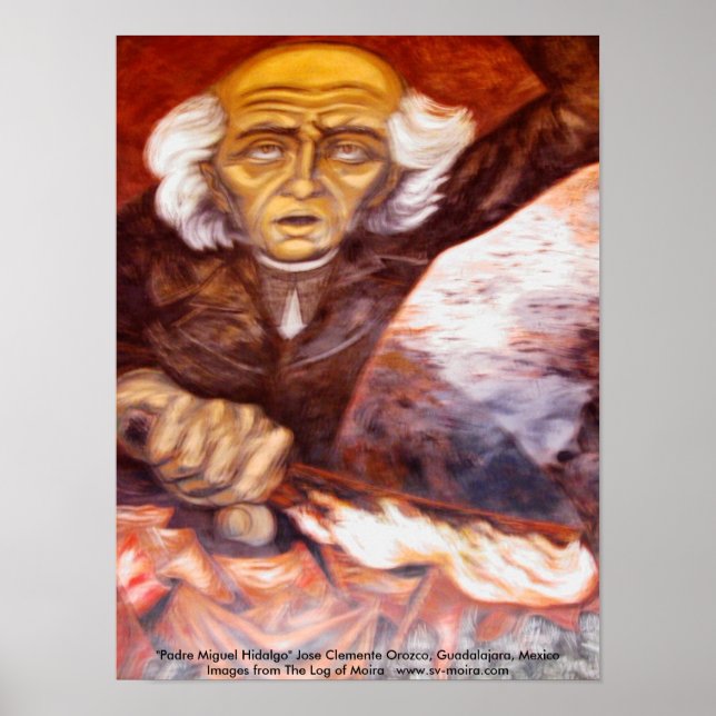 Poster "Padre Miguel Hidalgo" José Clemente Orozco (Devant)