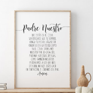 Poster Padre Nuestro Que Estás En El Cielo