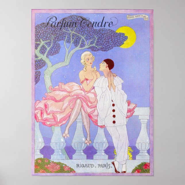 Poster Pafum Tendre par George Barbier (Devant)
