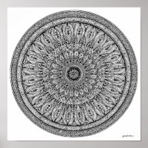 Page de coloriage complexe Mandala Guépard