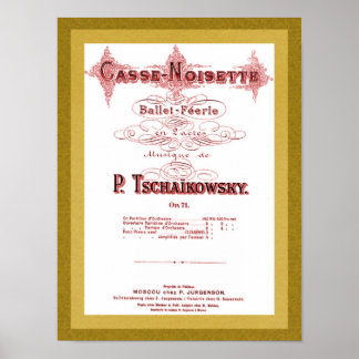 Poster Page de garde musicale Nutcracker Imprimer