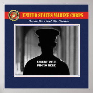 Poster Page de photo de portrait d'usmc