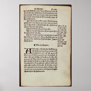 Poster Page de texte Ancien Testament