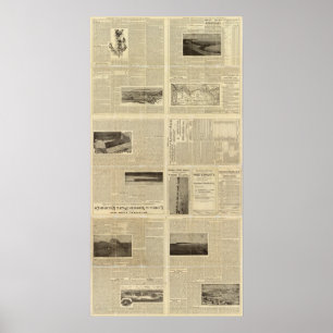 Poster Page de texte des concessions foncières du Dakota 