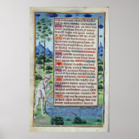 Page de texte latin avec bordure