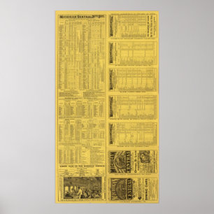 Poster Page de texte Michigan Central Railroad