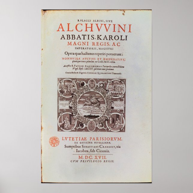 Poster Page de titre de 'Abbatis Karoli Magni Regis' (Devant)