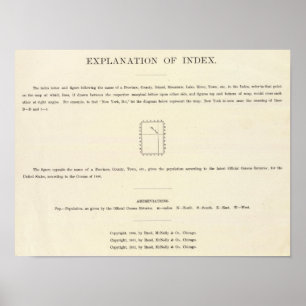 Poster Page de titre de l'Atlas indexé Verso